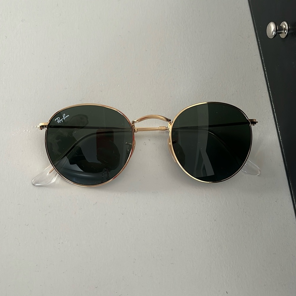 Ray-Ban Gold and Black Sunglasses